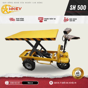 Xe điện nâng sàn SH 500, nâng 1.2m