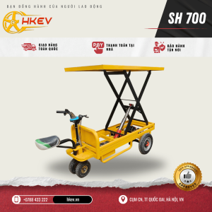 Xe điện nâng sàn SH 700, nâng 1.6m